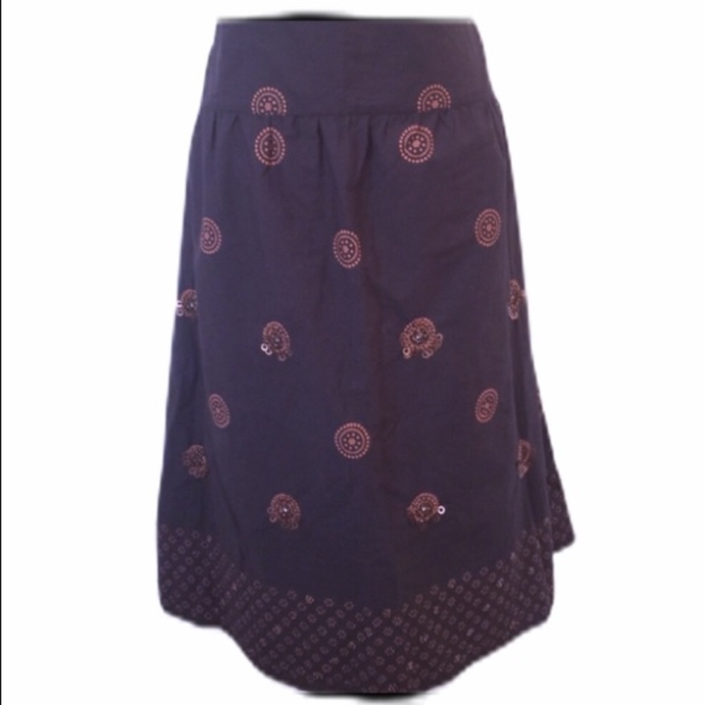 old Navy Brown Embellished Skirt 18